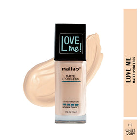 Maliao Matte+Poreless Fit Me Foundation - Perfect For Normal To Oily Skin