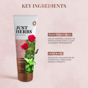 Just Herbs Wild Indian Rose Body Wash