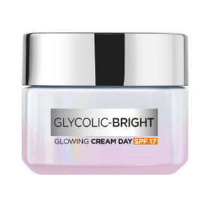 L’Oréal Paris Glycolic Bright Day Cream with SPF 17,