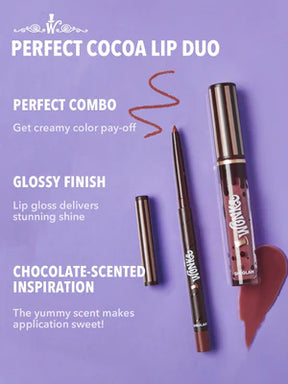 SHEGLAM WILLY WONKA COCOA KISS LIP DUO-COOKIES N' MILK