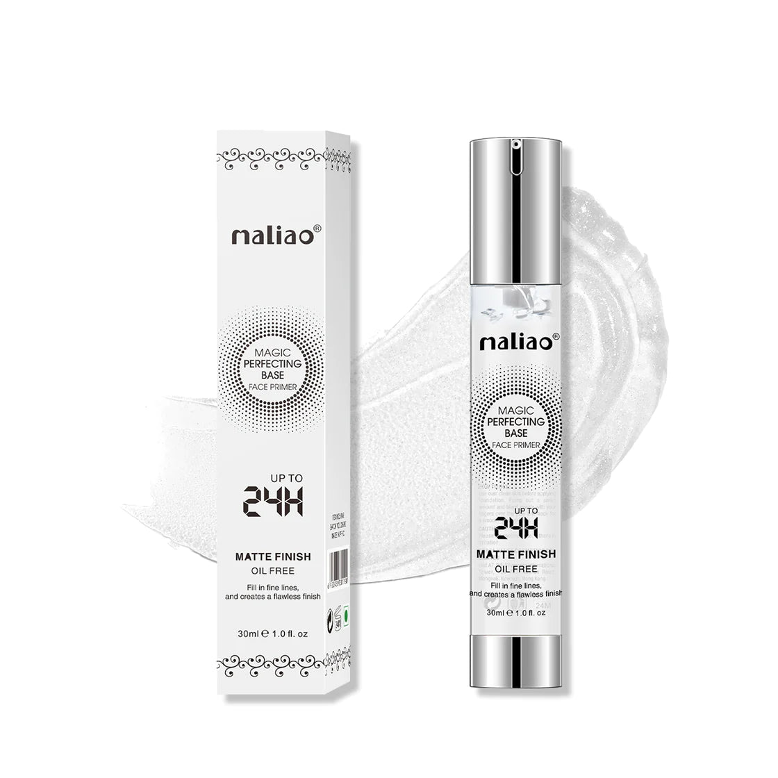 Maliao Matte Finish Face Primer - 24 Hour Long-Lasting, Oil-Free Formula For Flawless Skin