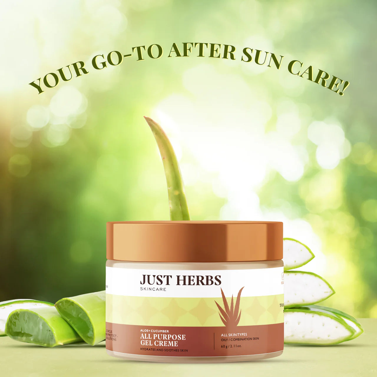 Just Herbs All Purpose Gel Creme with Aloe Vera and Cucumber