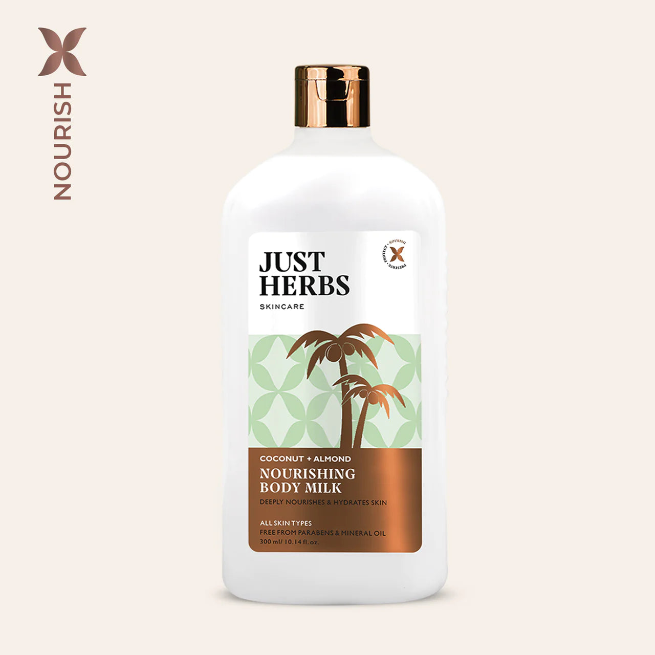 Just Herbs Nourishing Body Milk with Coconut and Almond