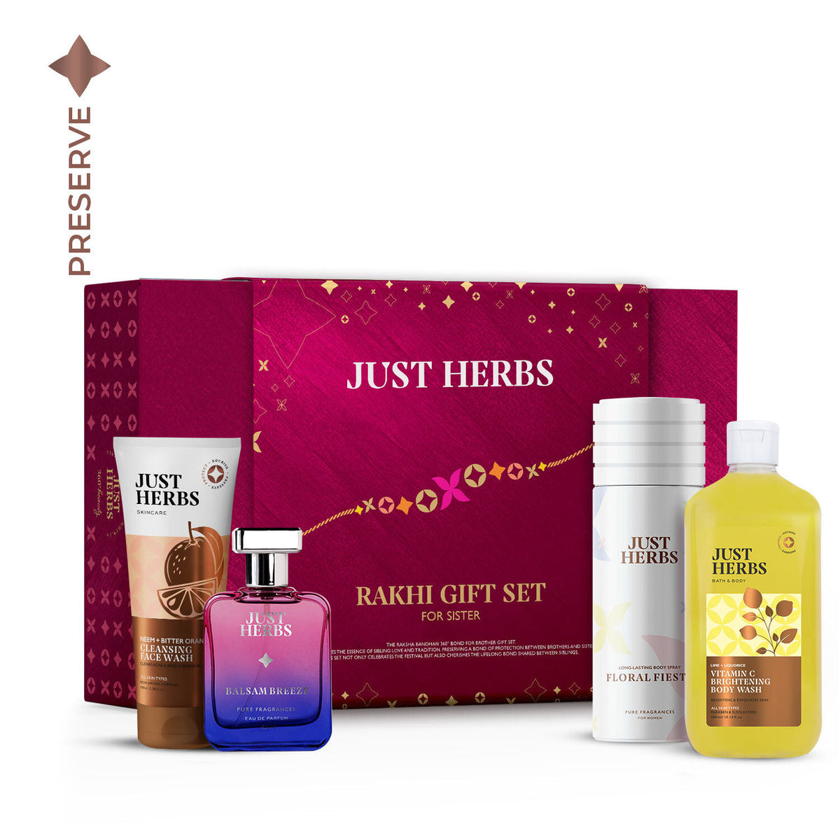 Just Herbs Rakhi Gift Set For Sister