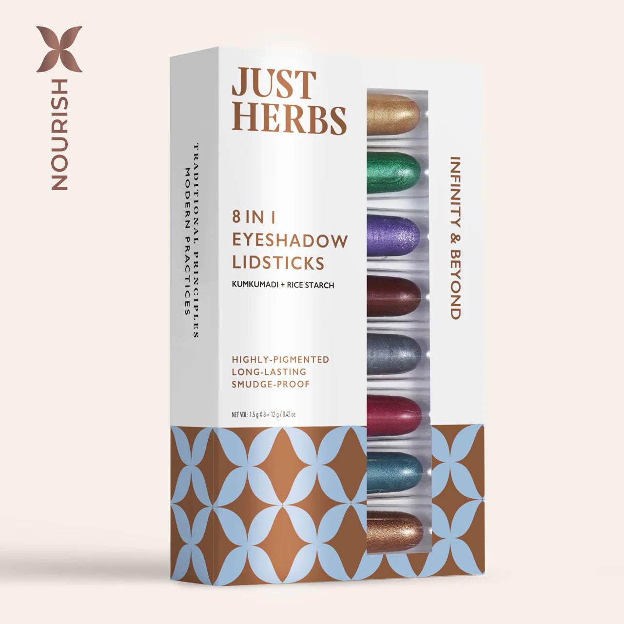 Just Herbs 8 in 1 Eyeshadow Lidsticks (Available in 2 Variants)