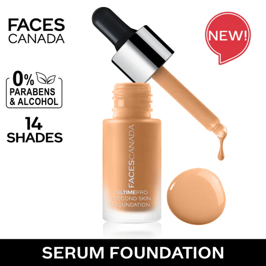 Facescanada Ultime Pro Second Skin Foundation Lightweight serum foundation