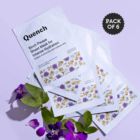 Quench Birch Please Sheet Mask for Intense Hydration (Pack of 6)