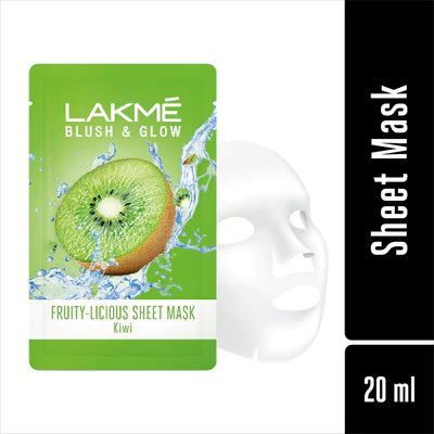 LAKME BLUSH AND GLOW KIWI SHEET MASK