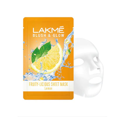 LAKMĒ BLUSH AND GLOW LEMON SHEET MASK