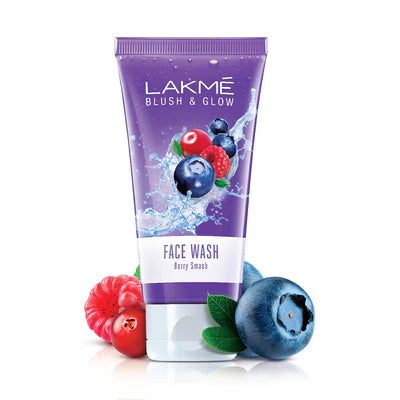 LAKMĒ BLUSH & GLOW BERRY SMASH GEL FACE WASH WITH BERRIES EXTRACTS