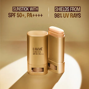 LAKMĒ SUN EXPERT INVISIBLE SUNSTICK, SPF 50 PA+++ FOR UVA/B, NO WHITE CAST, ON THE GO PROTECTION