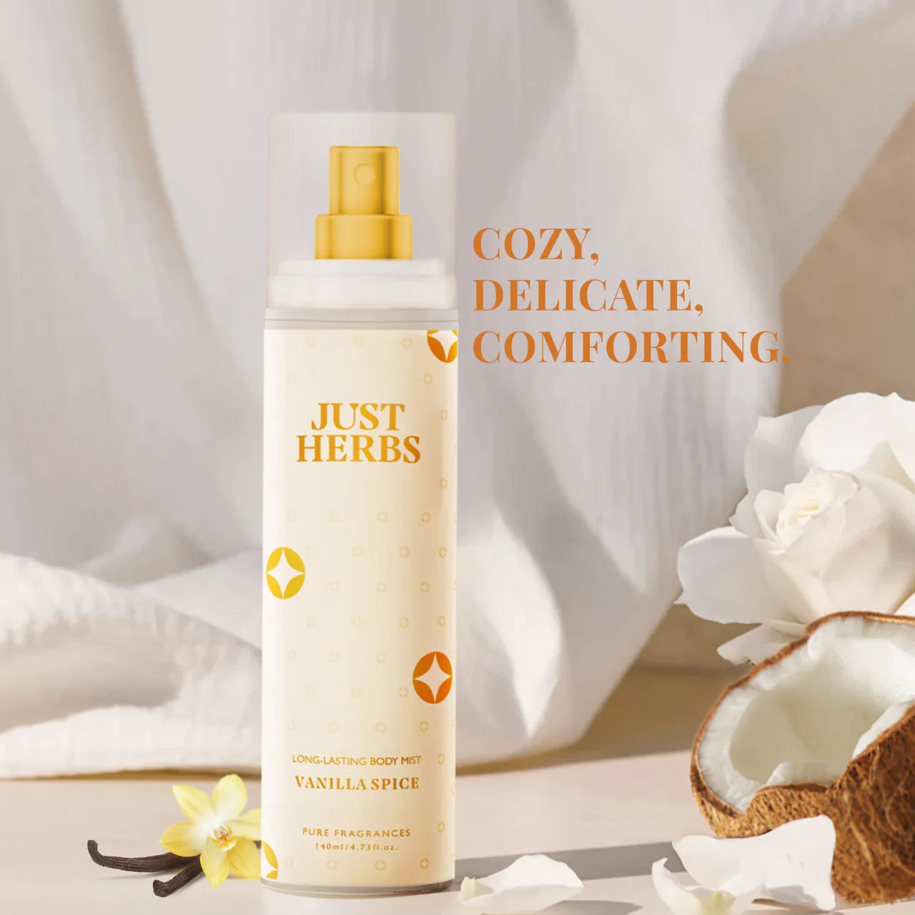 Just Herbs Long-Lasting Vanilla Spice Body Mist