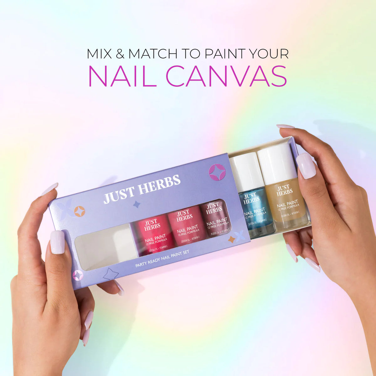 Just Herbs Party Ready Nail Paint Set