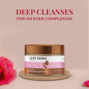 Just Herbs Anti-Tan Face Pack - Wild Indian Rose