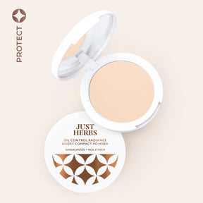 Just Herb Oil Control Radiance Boost Compact Powder with Sandalwood & Rice Starch