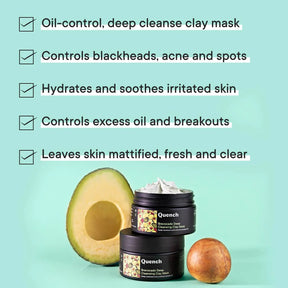 Quench Bravocado Deep Cleansing Clay Mask - 50 ML