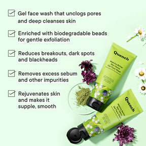 Quench Matcha Better Skin Detox Gel Face Wash - 100 ML