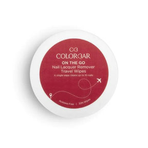 COLORBAR ON THE GO NAIL LACQUER REMOVER TRAVEL WIPES - SUNSHINE ROSE