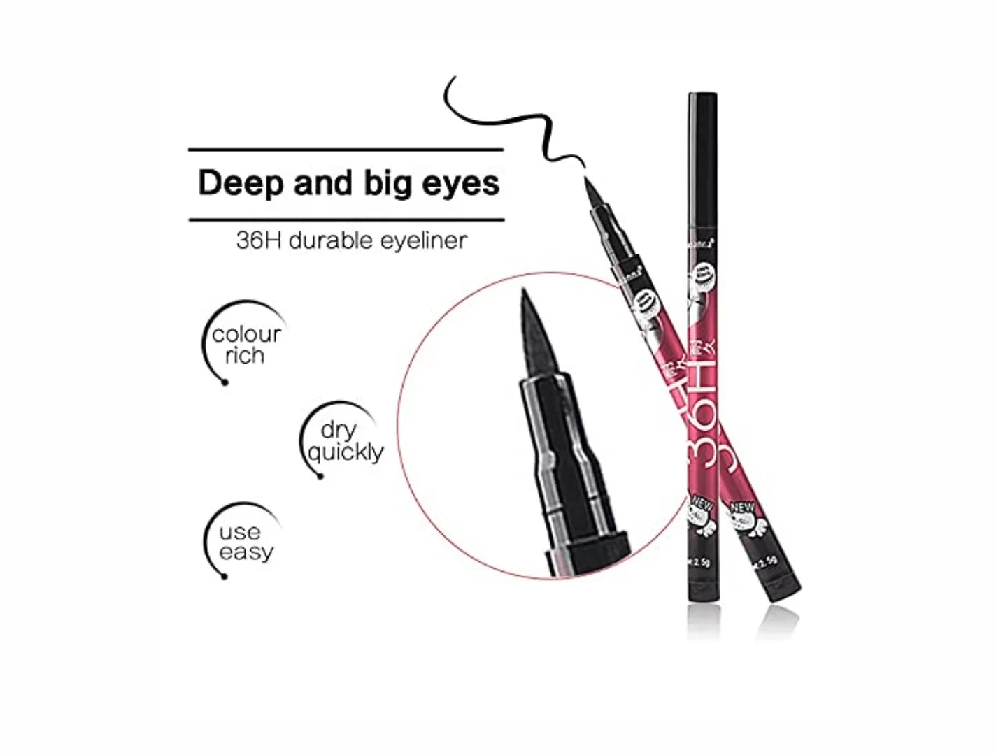 Shills Professional 36hr Waterproof Black Eyeliner