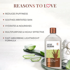 Just Herb All Purpose Pure Aloe Vera Gel with Aloe & Cucumber