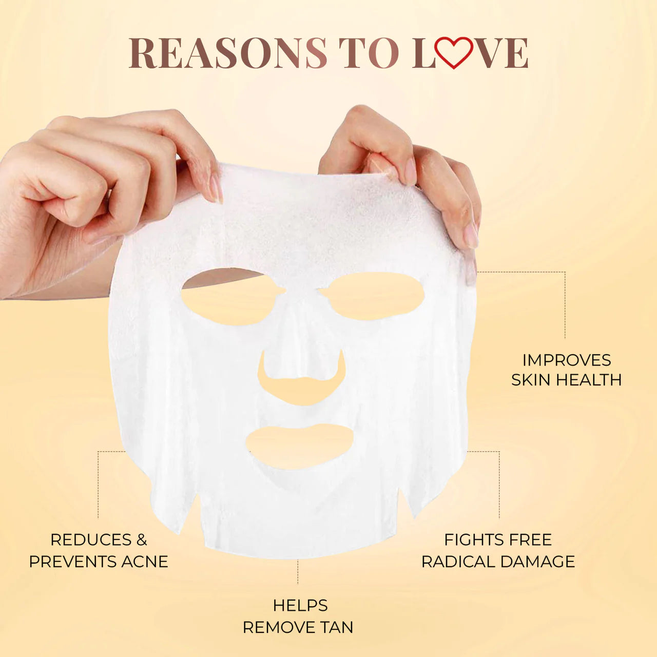 Just Herbs Coffee Sheet Mask with Cinnamon For Pollution Control