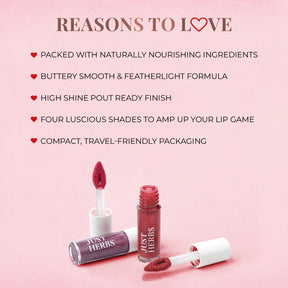 Just Herbs Serum-Infused Lip Gloss - Deep Love