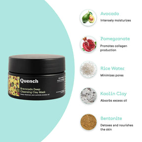 Quench Bravocado Deep Cleansing Clay Mask - 50 ML