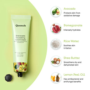 Quench Bravocado Nourishing Hand Cream - 30 ML