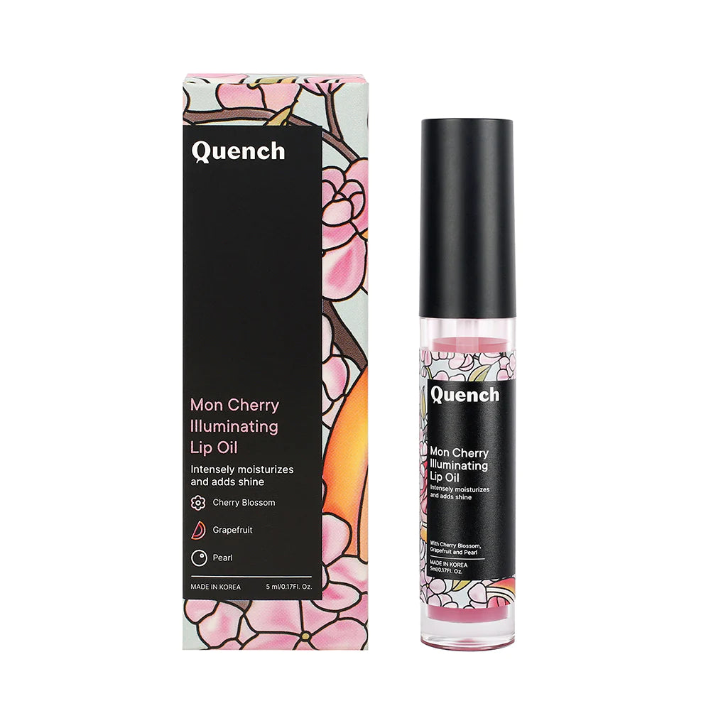 Quench Mon Cherry Illuminating Lip Oil - 5 ML