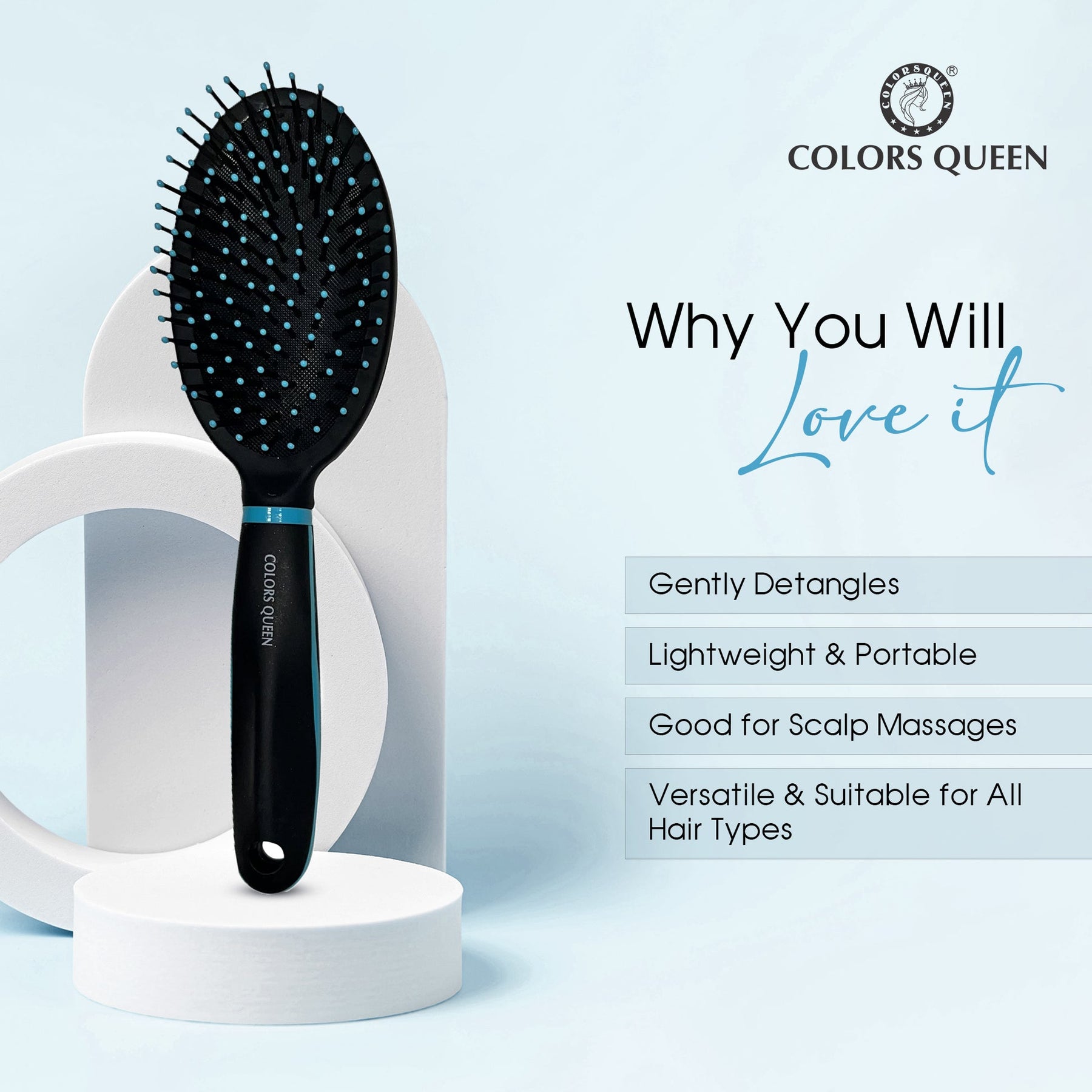 Colors Queen Round Hair Brush