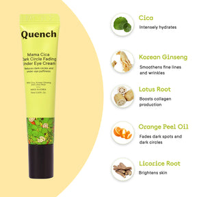 Quench Mama Cica Dark Circle Fading Under Eye Cream - 15 ML