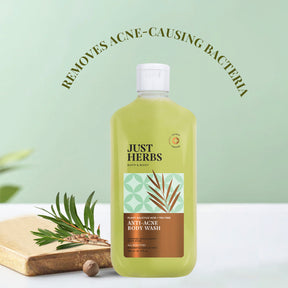 Just Herbs Tea Tree Anti-acne Body Wash with Plant Salicylic Acid