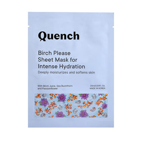 Quench Birch Please Sheet Mask for Intense Hydration (Pack of 6)