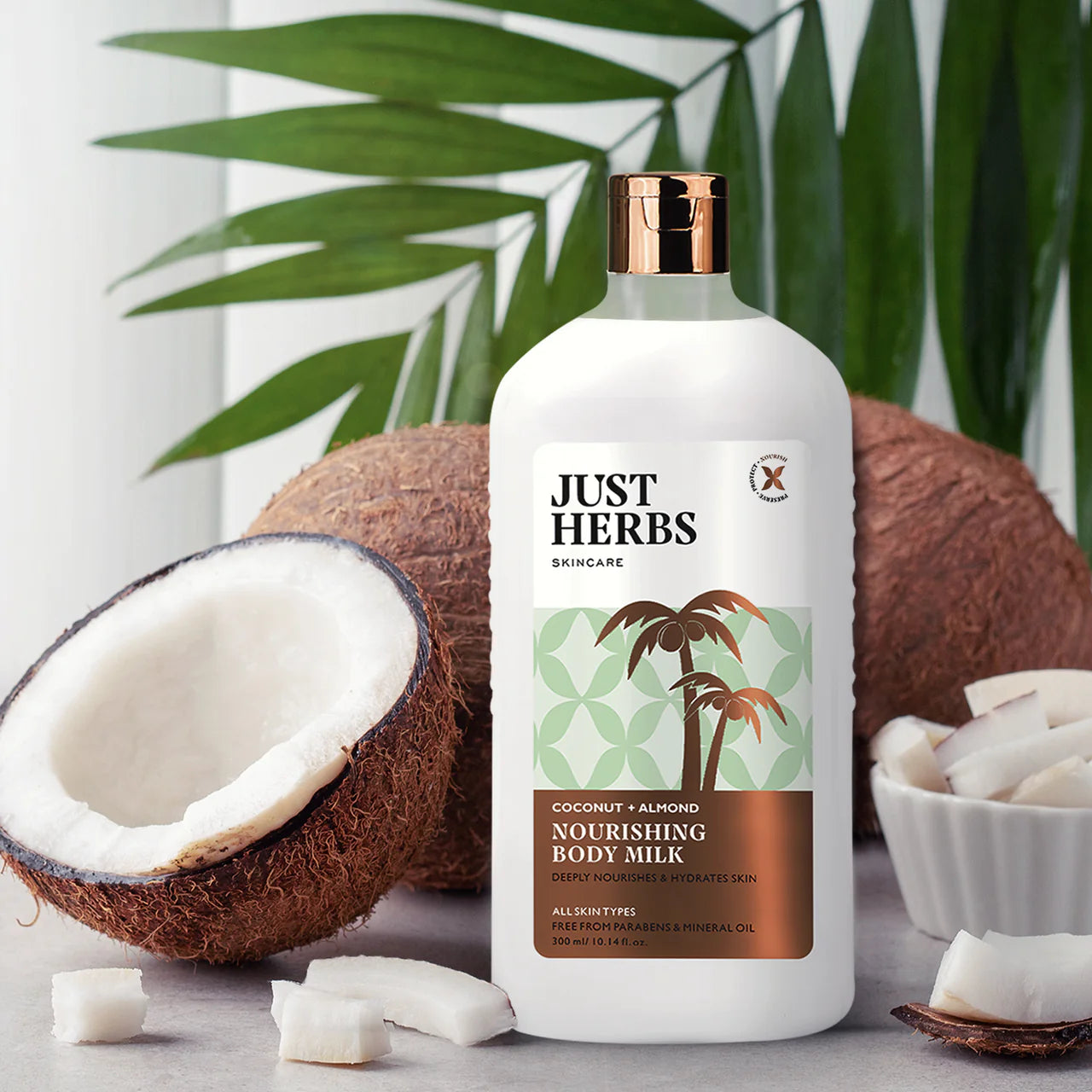 Just Herbs Nourishing Body Milk with Coconut and Almond