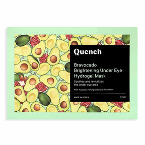 Quench Bravocado Brightening Under Eye Hydrogel Mask (Pack of 6)