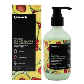 Quench Bravocado Ultra Light Nourishing Face & Body Cream - 200 ML