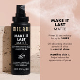 Milani MAKE IT LAST MATTE - MATTE FINISH CHARCOAL SETTING SPRAY