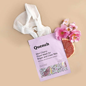 Quench Mon Cherry Sheet Mask For Bright And Clear Skin (Pack of 3)