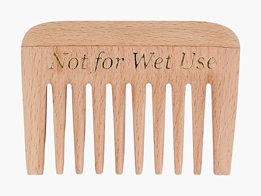 Roots - Wooden Compact Comb - Wide Tooth Comb - Hair Comb
