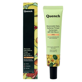 Quench Bravocado Daily Defense Tinted Sunscreen SPF 50 PA+++ - Light