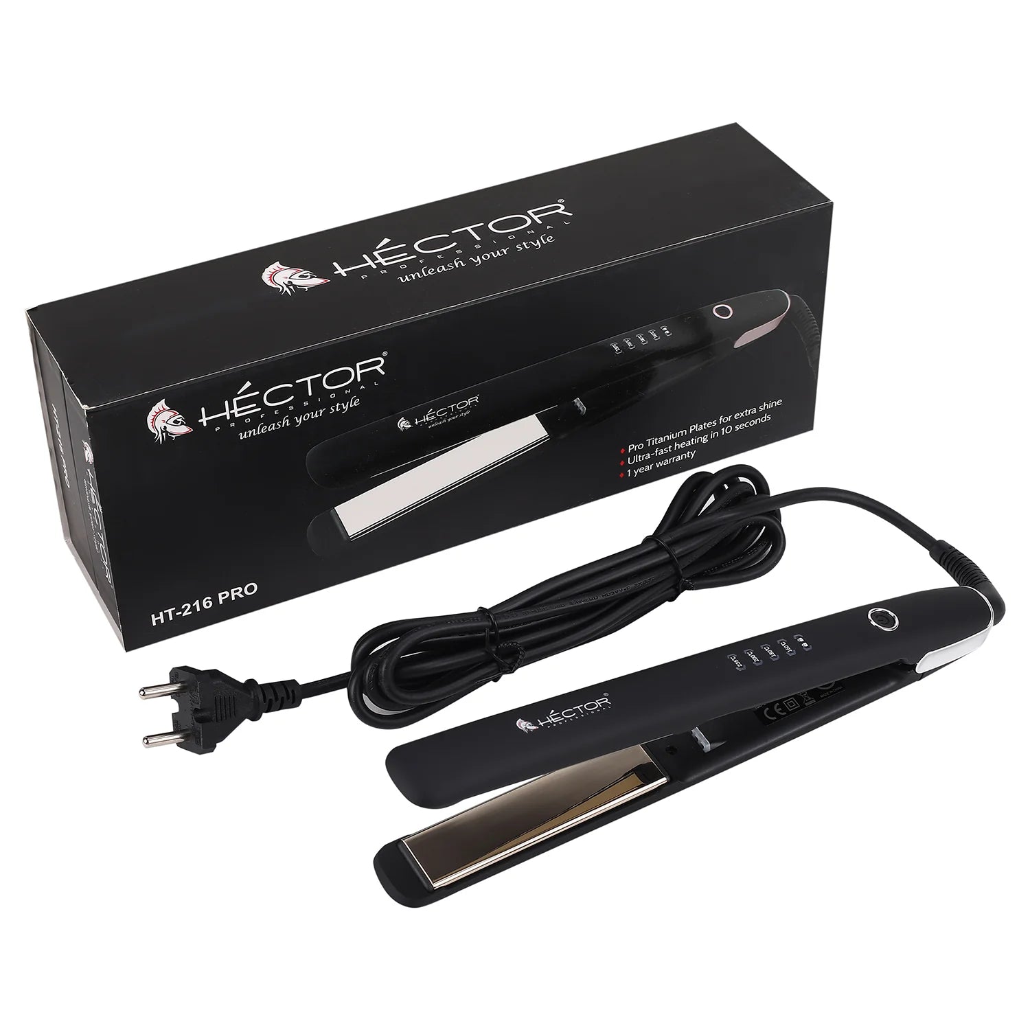 Hector Professional Titanium Hair Straightener For Women HT-216 PRO