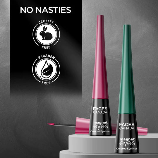 Faces canada Magneteyes Colored Eyeliner 24Hr Hydrated, Intense Color Eyes