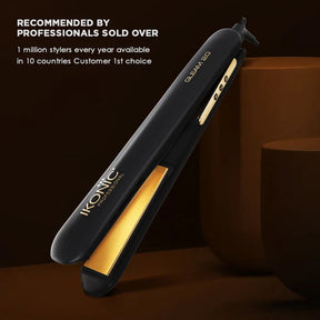 IKONIC GLEAM HAIR STRAIGHTENER - BLACK & ROSE GOLD 2.0