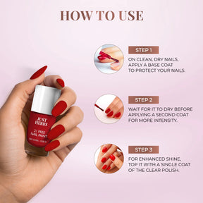 Just Herbs  Nail Paints | 21-Free Formula