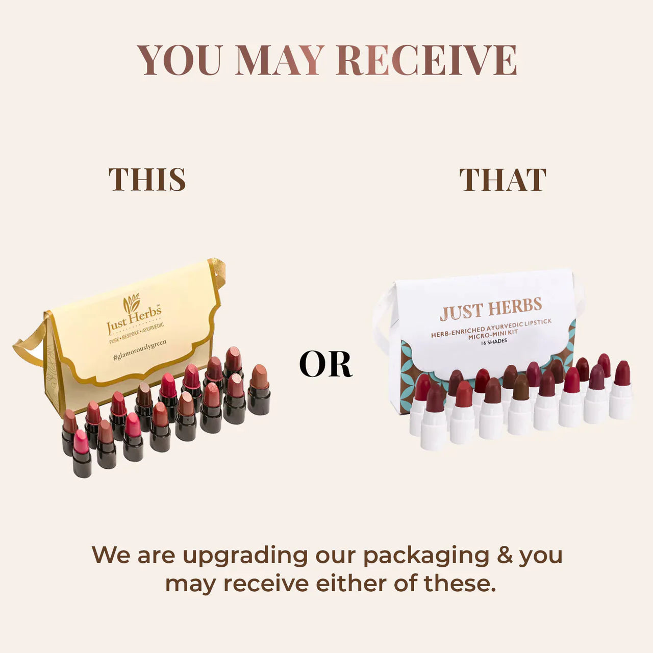 Just Herbs Enriched Ayurvedic Lipstick Micro-Mini Kit