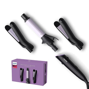 Philips Multi Styler | Straighten, Curl or Crimp with a Single Tool | Quick Click Release Technology | BHH816/00