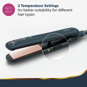 Philips Hair Straightener | SilkProtect Technology | Keratin Infused Ceramic plates | BHS397/40