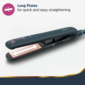 Philips Hair Straightener | SilkProtect Technology | Keratin Infused Ceramic plates | BHS397/40