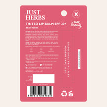 Just Herbs Tinted Lip Balms SPF 20+