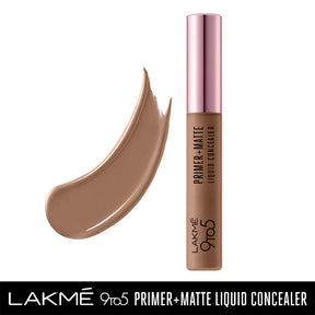 LAKMĒ 9TO5 PRIMER + MATTE LIQUID CONCEALER-WALNUT